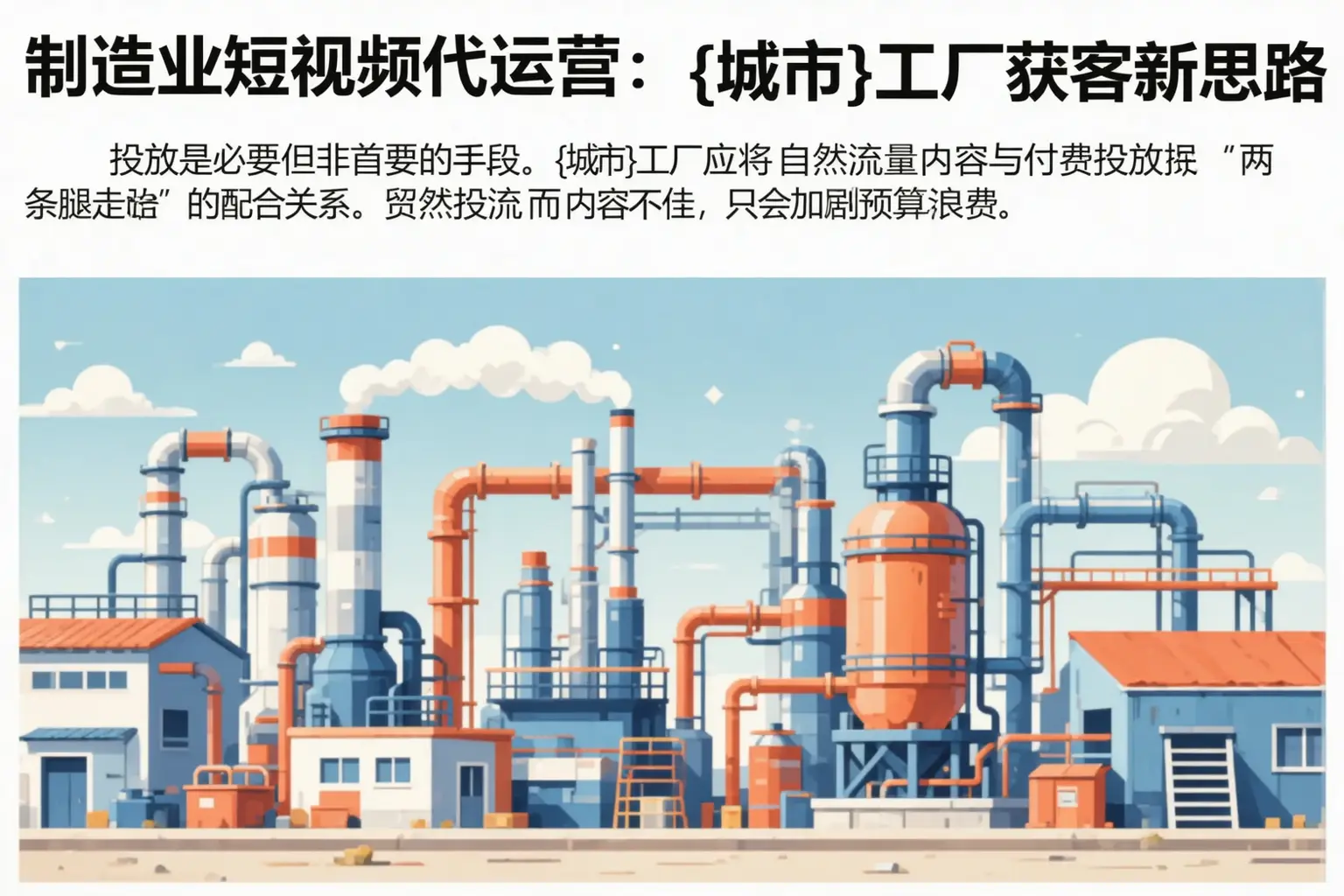 制造业短视频代运营:尖草坪工厂获客新思路
